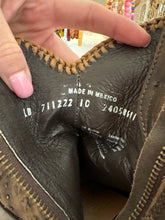 Load image into Gallery viewer, Size 10 Liberty Black Leather Western Boho Pointy Toe Ankle Cowboy Boots
