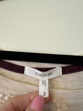 Load image into Gallery viewer, 3X Maurice’s Ivory Lace Boho Top
