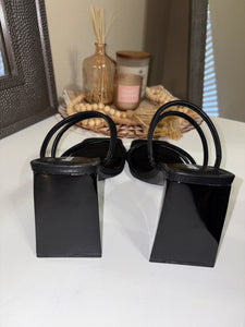 9.5 Abound Black Chuncky Block Sandal Heels