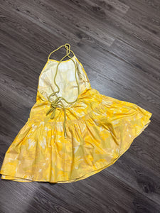 NWT Medium Free People Yellow Deserted Island Mini Dress