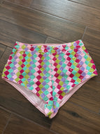Size 10 Nasty Gal Diamond Sequin Mini Cheeky Shorts