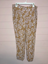 Load image into Gallery viewer, XL Aerie Tan &amp; Purple Printed Casual Jogger Pants
