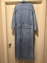 Load image into Gallery viewer, Size 18 Eloquii NWOT Plus Size Wide Leg Raw Hem Denim Jumpsuit
