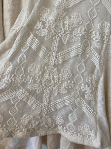3X Maurice’s Ivory Lace Boho Top