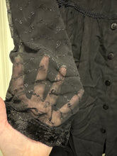 Load image into Gallery viewer, 26W Romans NWT Black Velvet Lace Embroidered Tunic
