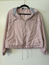 Load image into Gallery viewer, Small H&amp;M Light Pink Hooded Wind Breaker Jacket
