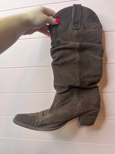 Load image into Gallery viewer, Size 10 Steve Madden Brown Suede Leather Snip Toe Cowboy Boots
