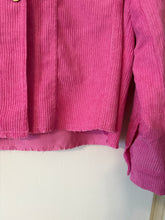 Load image into Gallery viewer, XL Hot Pink Thin Corduroy Shacket
