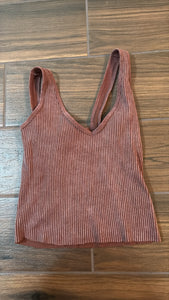 Small/Medium Aura Ribbed Tank Top