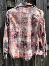 Load image into Gallery viewer, Medium Womens Bleached Flannel Button Up
