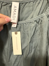 Load image into Gallery viewer, XL Anthropologie Amadi NWT Boho Tiered Sage Tinsel Tunic Dress
