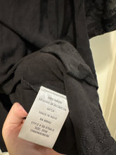 Load image into Gallery viewer, 26W Romans NWT Black Velvet Lace Embroidered Tunic
