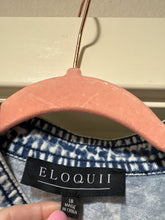 Load image into Gallery viewer, Size 18 Eloquii NWT Acid Wash Denim Button Front Dress
