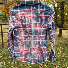 Load image into Gallery viewer, Small Long Sleeve Bleached Flannel
