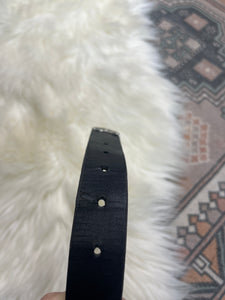 Small/ Medium Black & Silver Western Belt