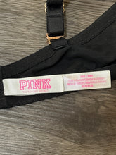 Load image into Gallery viewer, 36D PINK Black Lace criss Cross Date Push Up Bra
