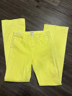 NWT Size 29 L’agence Bell High Rise Flare Jeans Tonic Yellow