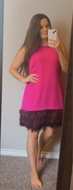 Size 12 Trina Turk NWT Feather Dress