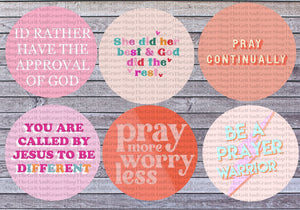 Christian Religious Faith Cardstock For Car Freshies