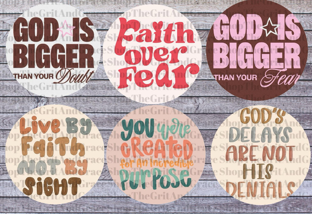 Christian Religious Faith Cardstock For Car Freshies