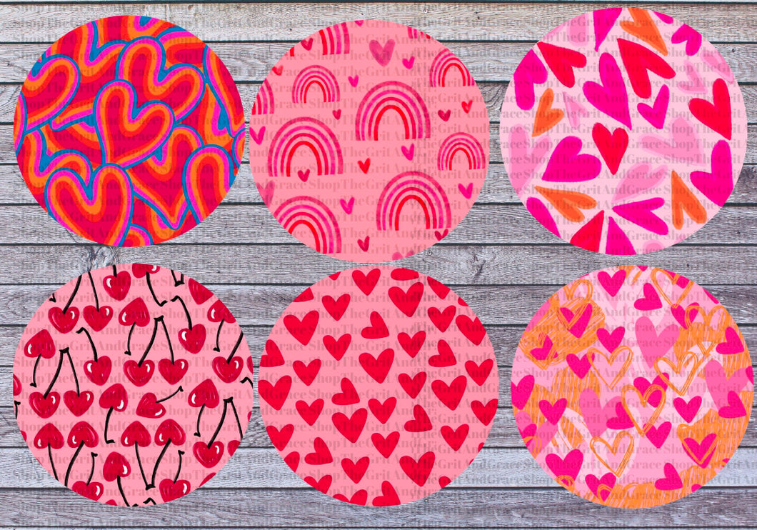 Valentine’s Day Cardstock For Car Freshies