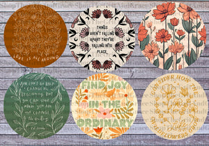 Boho Positive Affirmations Grab Bag Cardstock For Car Freshies