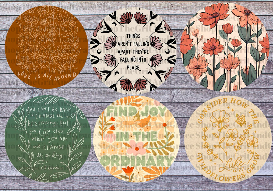 Boho Positive Affirmations Grab Bag Cardstock For Car Freshies