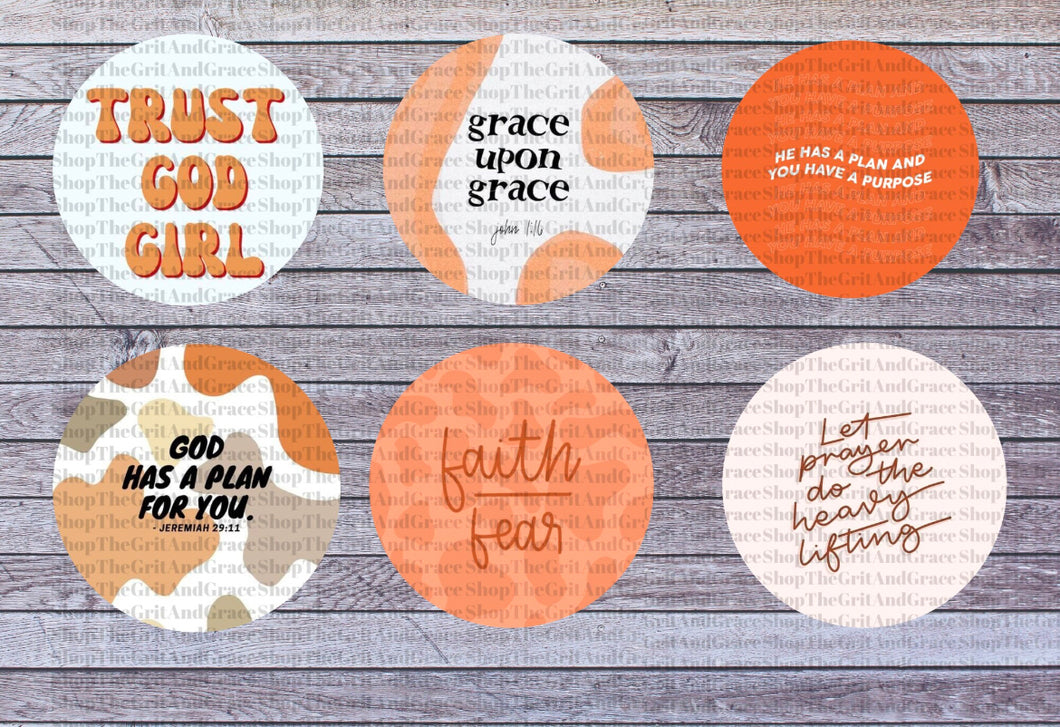 Christian Religious Faith Cardstock For Car Freshies