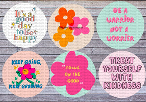 Mental Health Positive Affirmations Grab Bag Cardstock For Car Freshies