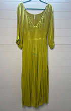 Load image into Gallery viewer, Medium Free People Mustard Golden Yellow Boho Lace Maxi Dress With Pockets
