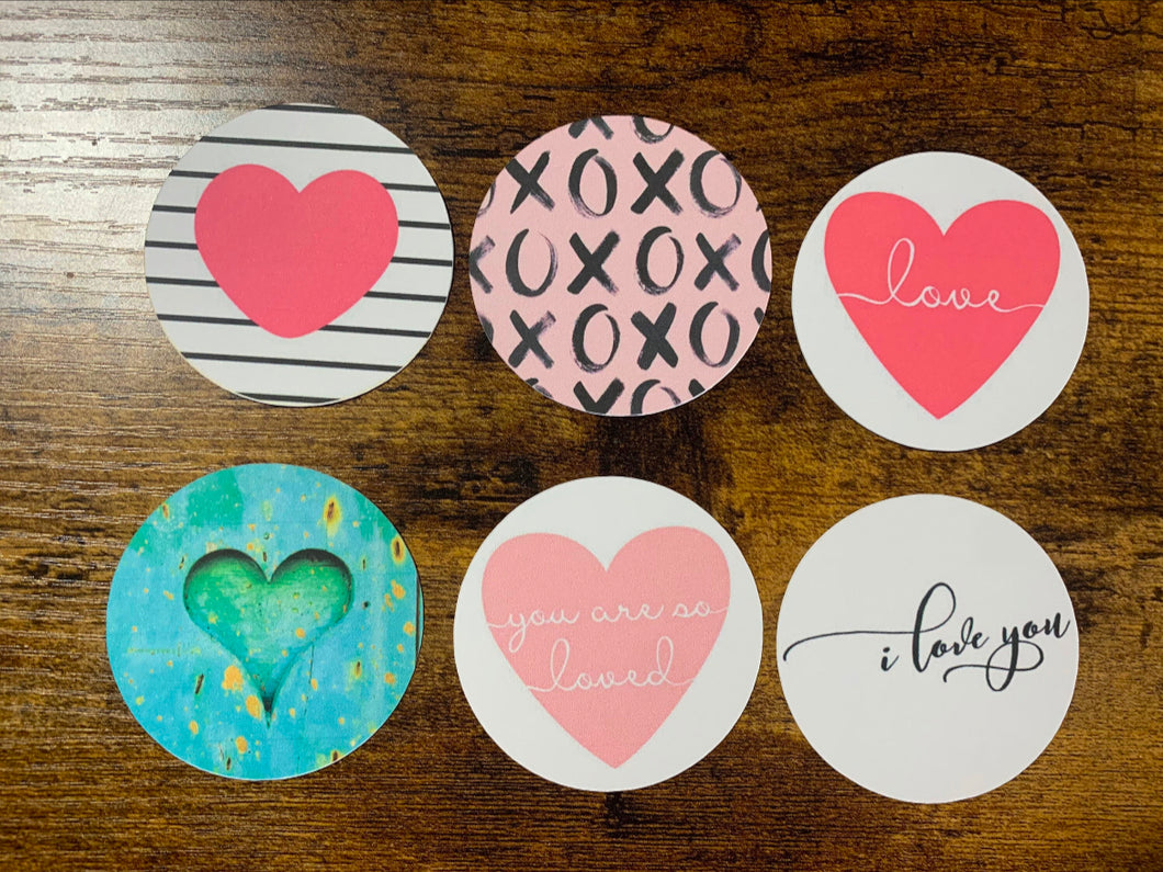 Valentine’s Day Cardstock For Car Freshies