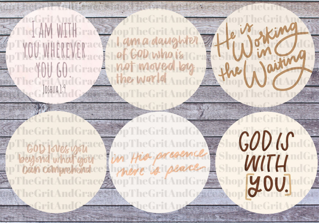 Christian Religious Faith Cardstock For Car Freshies