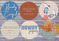 Western Cowboy Cardstock For Car Freshies