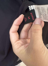 Load image into Gallery viewer, Medium Romwe Black Shear Ruffle Button Up Top
