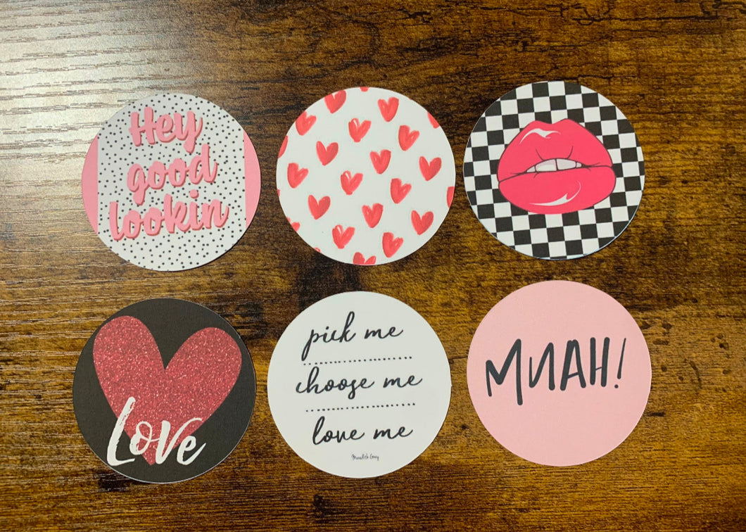 Valentine’s Day Cardstock For Car Freshies