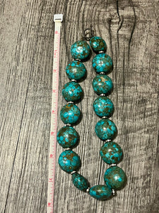 Turquoise Stone Choker Necklace