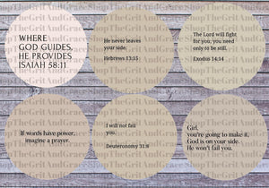 Christian Religious Faith Cardstock For Car Freshies