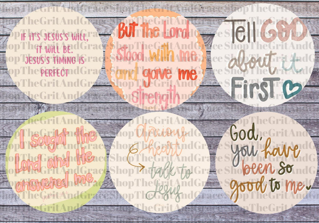 Christian Religious Faith Cardstock For Car Freshies