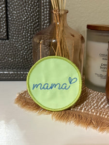 Mama Embroidered Iron On Patch