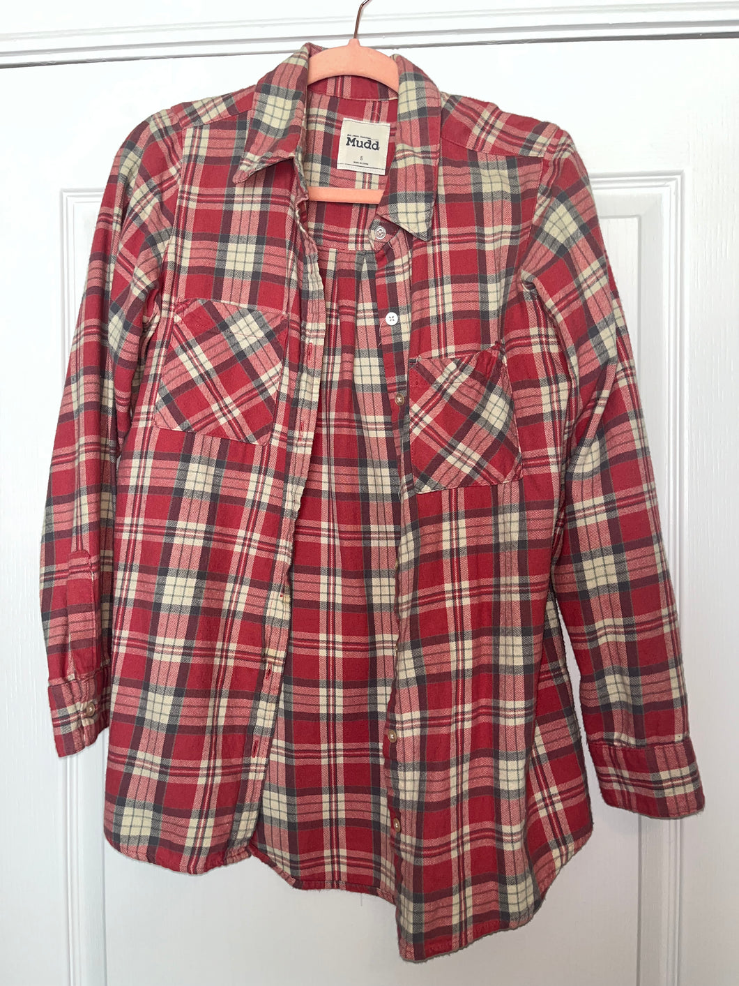 Small Mudd long Sleeve Flannel Button Up Shirt