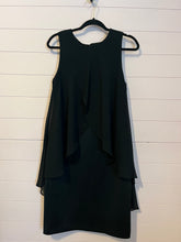 Load image into Gallery viewer, Size 10 Calvin Klein NWT Black Chiffon Popover Scuba Dress

