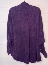 Load image into Gallery viewer, Large Express Purple Cardigan Sweater
