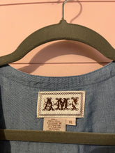 Load image into Gallery viewer, XL AMI Western Boho Chambray Top
