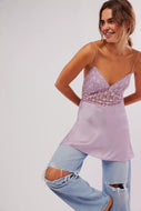 NWT Free People Large Purple New Love Mini Slip