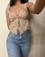 Medium American Eagle Floral Boho Tank Top