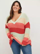 Torrid 4X Stripped Sweater