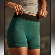 XS Free People Movement Teal Ribbed Shorts