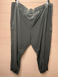 3X Calia By Carrie Underwood Gray Plus Size Cargo Joggers