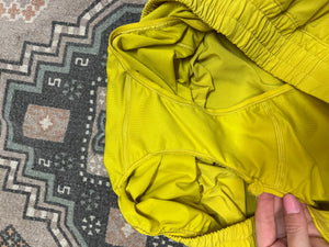 Size 10 Lululemon Yellow Hotty Hot Shorts