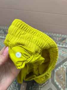 Size 10 Lululemon Yellow Hotty Hot Shorts